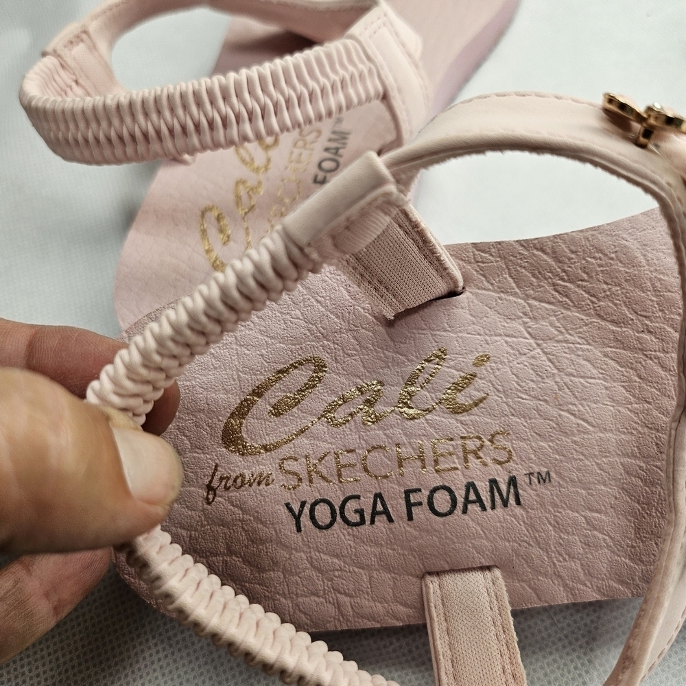 Cali Yoga Foam Meditation Embellished Slingback Thong Sandels Size 8 - Picture 6 of 8